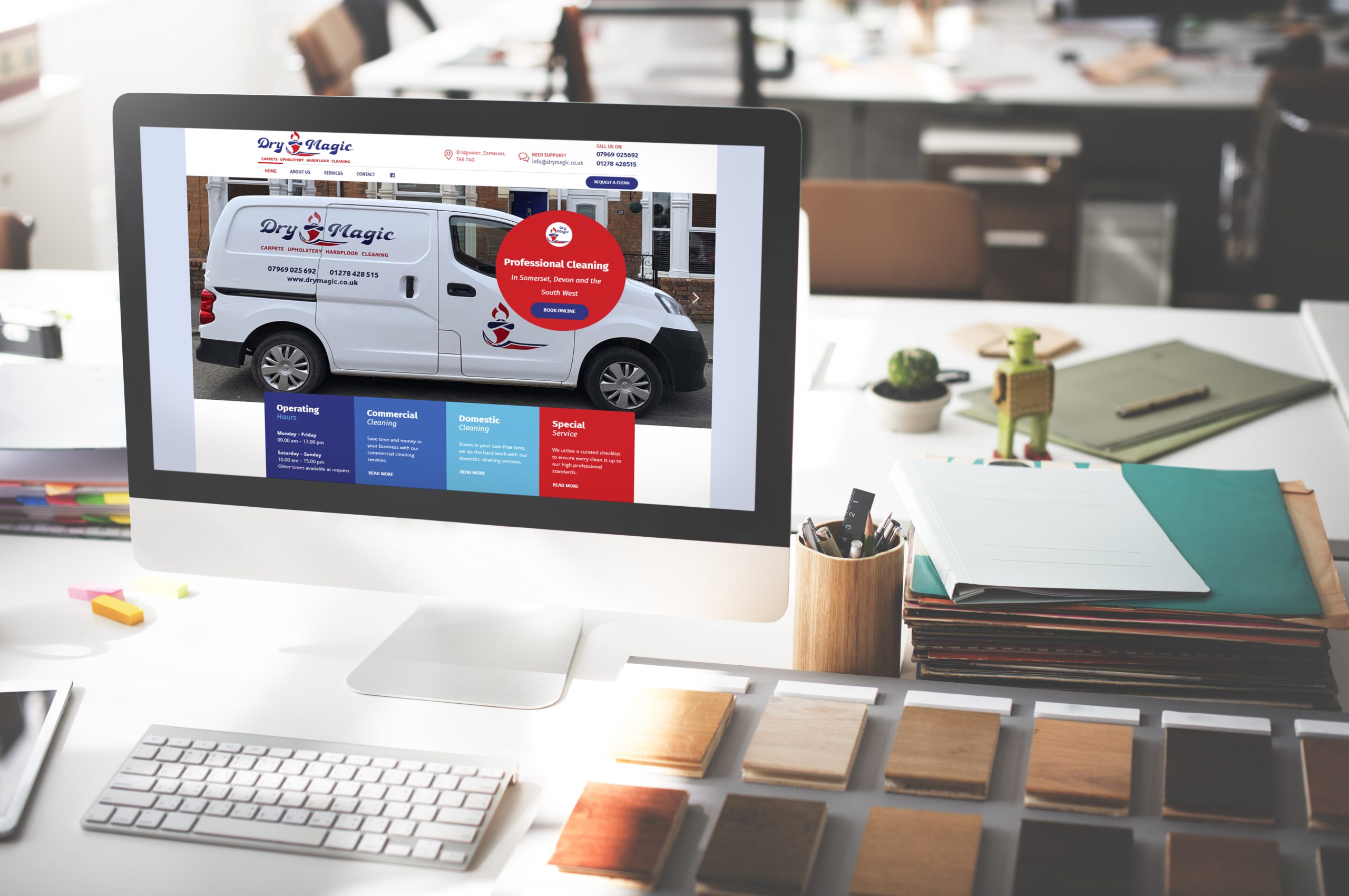 Dry Magic Cleaning service business website project by Tim Lord