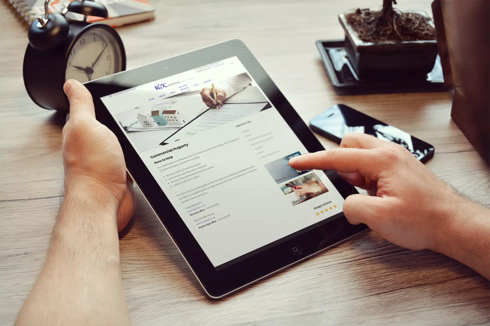 Ralph and Co Solicitors legal services website and digital strategy project by Tim Lord
